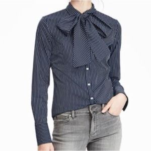Banana Republic Riley Collared Shirt w/Bow